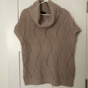 The Limited Women’s Sweater Size X-Small, Boxy, Cowl Neck, Cap Sleeve, Blush